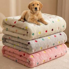Dog Blankets for Dogs, 3 Pack Dog Blanket Washable 23" x 16", Fuzzy Soft Pet Mat Throw Cover for Kennel Crate Bed, Cute Paw Pattern, Cat Blanket (size: Adorable Dots  30x20 IN)